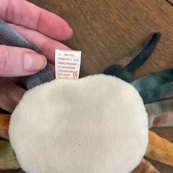 Very Rare Ty Beanie Babies Claude the Crab 1996 Original Retired with Errors - Picture 6 of 9